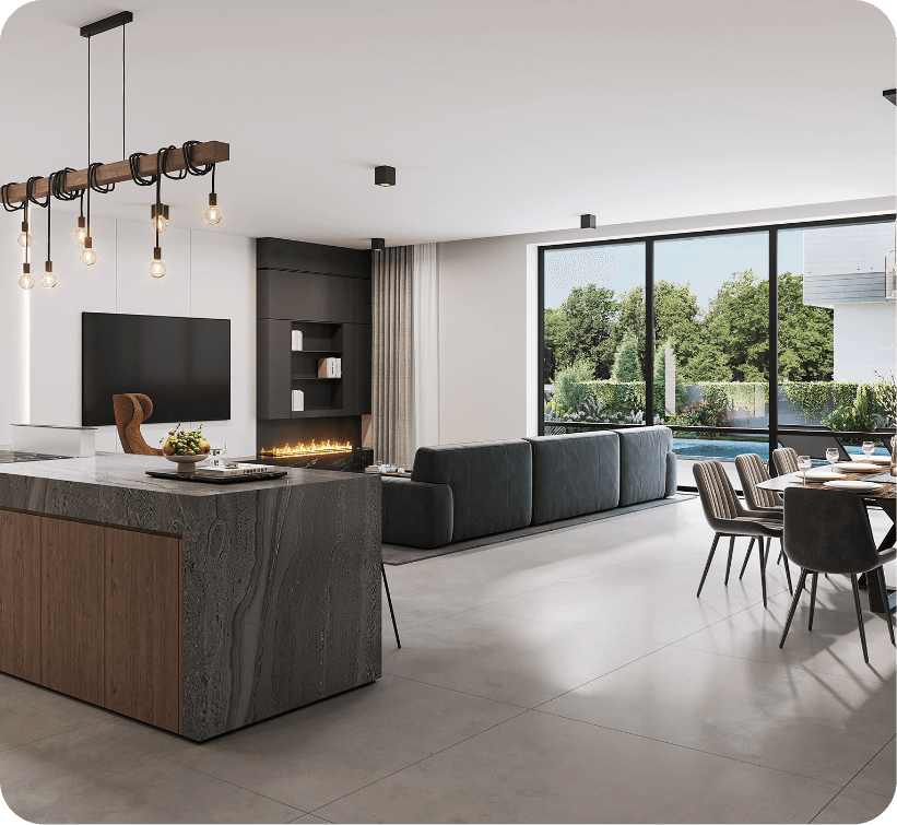 Hod-Hasharon villla_INT_APT6_Living-kit 2